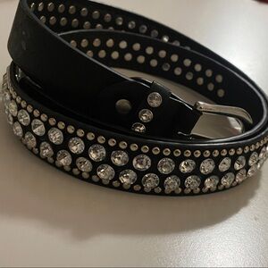 BONGO Black Belt with Silver Studs